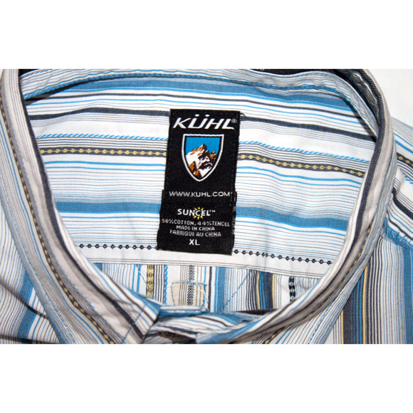 Kuhl Suncel Short Sleeve Button Striped Shirt - Picture 8 of 8